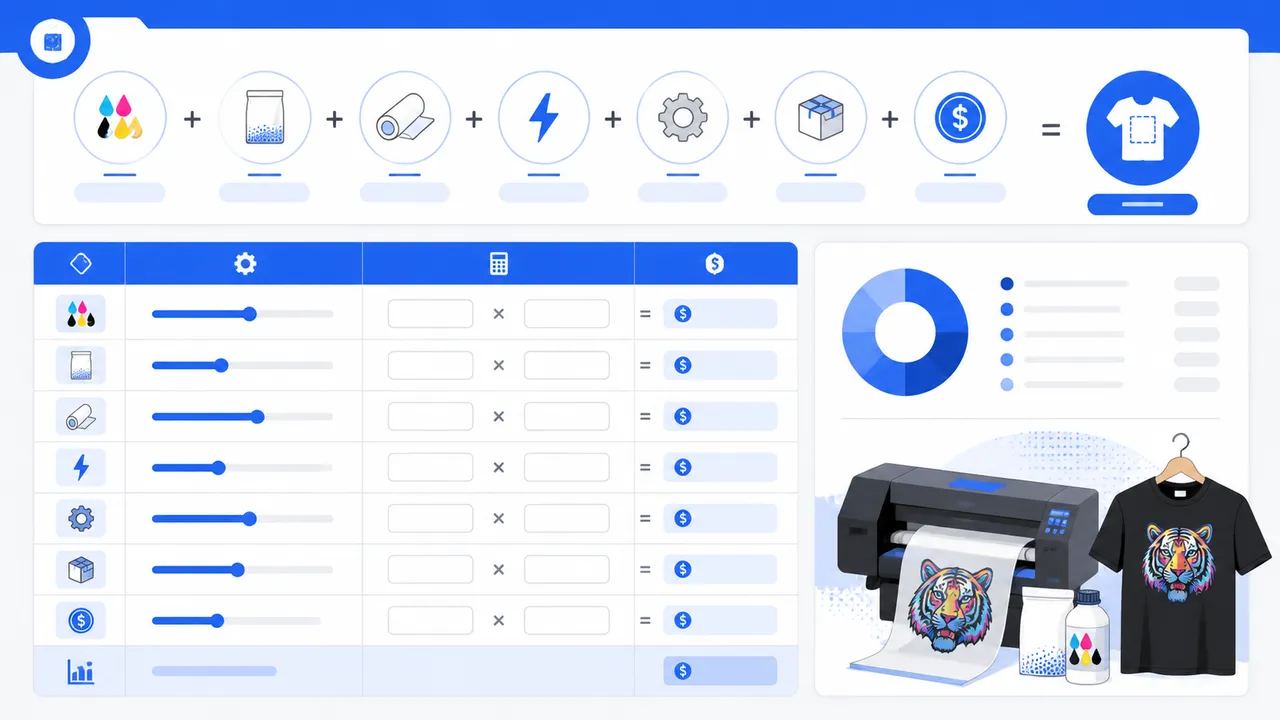 Công thức tính giá in DTF chi tiết