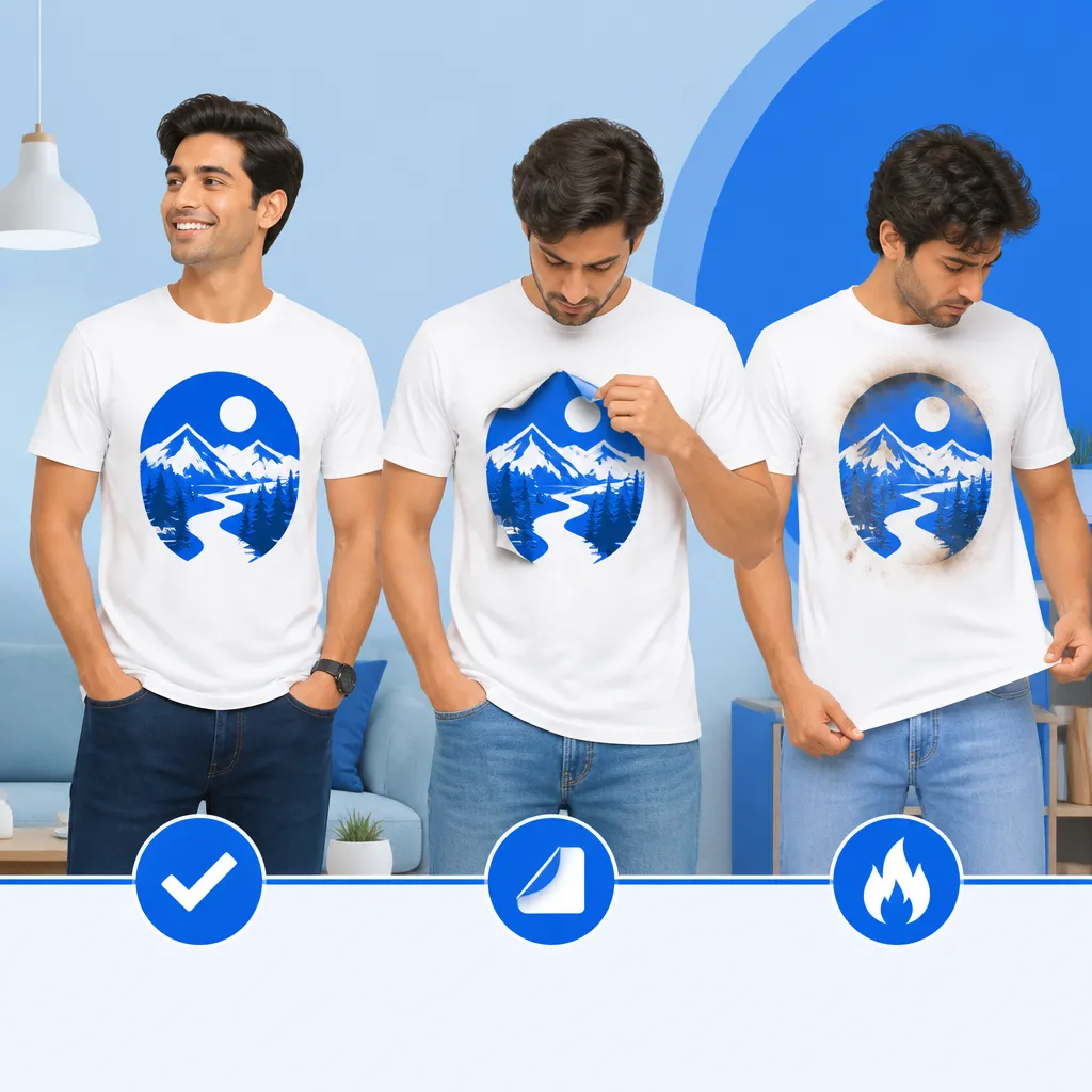 So sánh kết quả ép: tốt, bong tróc, và bị cháy