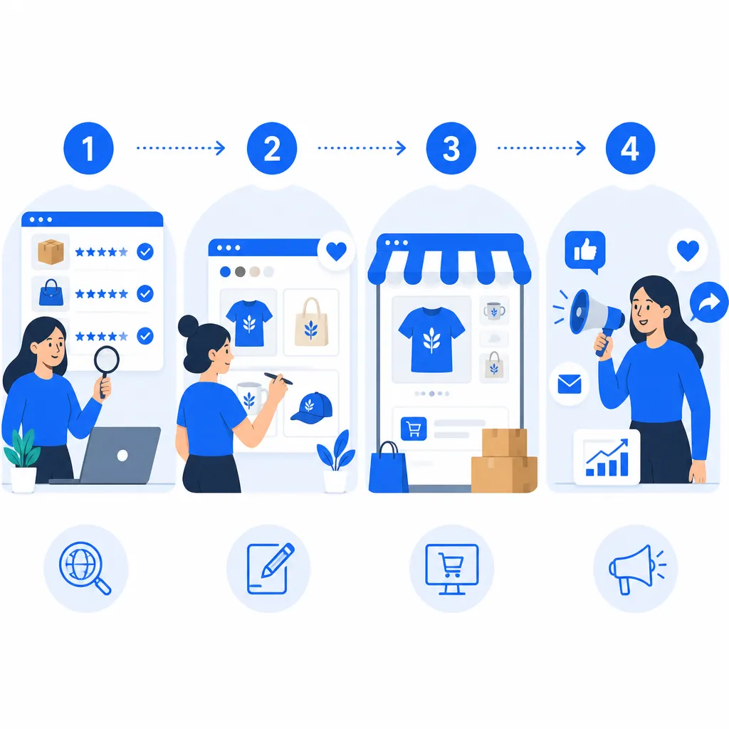 Các bước khởi động kinh doanh bán hình in chuyển nhiệt online