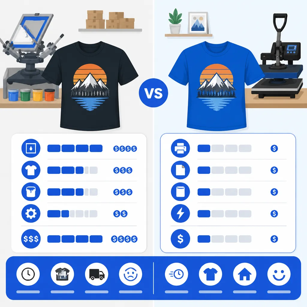 So sánh chi phí: in dịch vụ truyền thống vs hình in ủi DIY