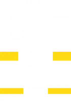 Hình in typography BE THE LIGHT 2021 màu trắng và vàng trên nền đen, phong cách hiện đại, tối giản.