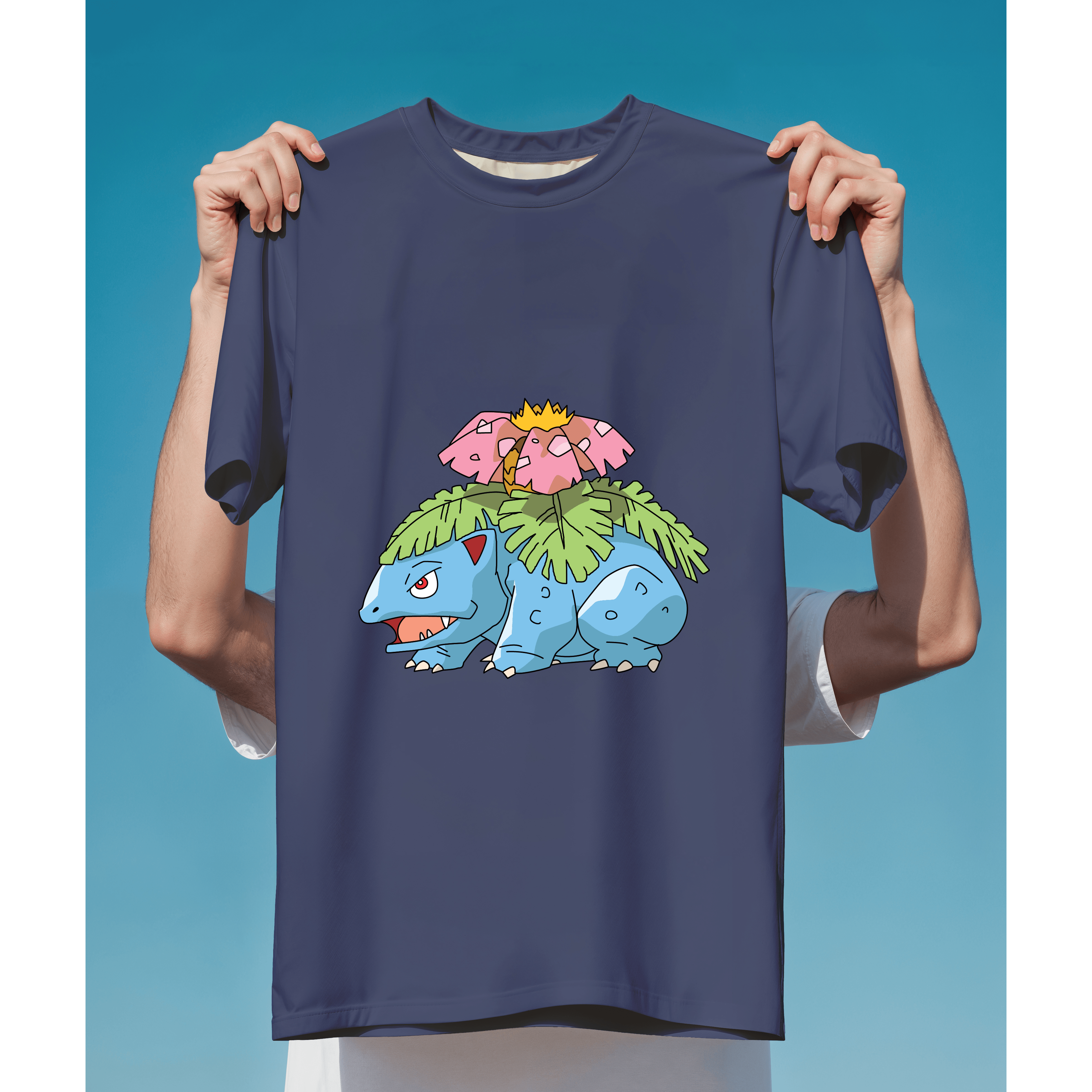 Venusaur Pokémon hệ cỏ độc mạnh mẽ, phong cách hoạt hình