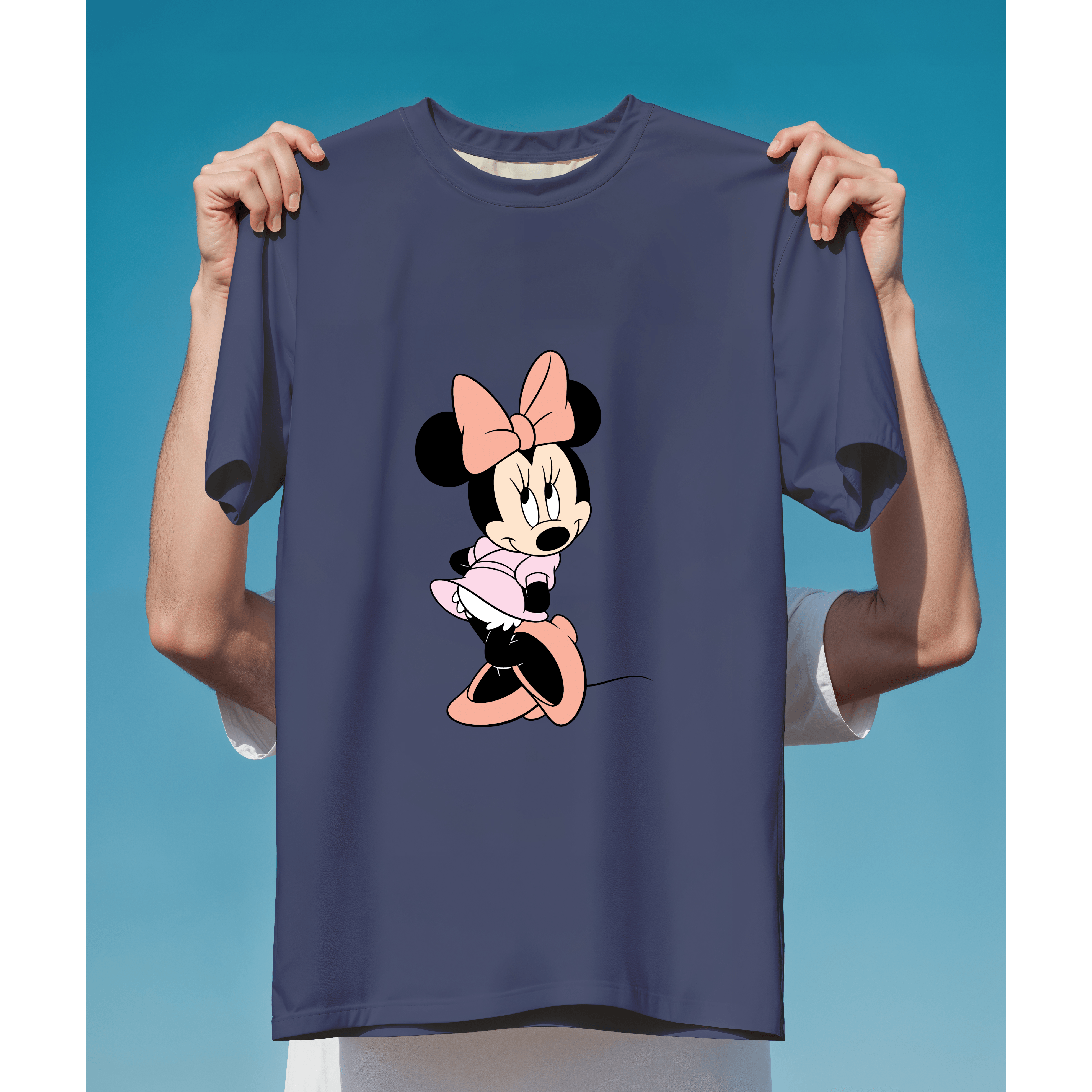Minnie Mouse đáng yêu với nơ hồng và váy hồng tươi tắn