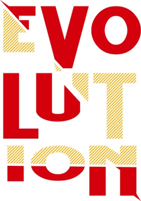 Thiết kế chữ Evolution New York phong cách retro