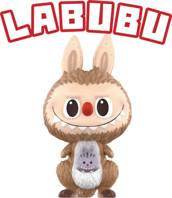 Labubu tinh nghịch ôm bé quái vật tím đáng yêu