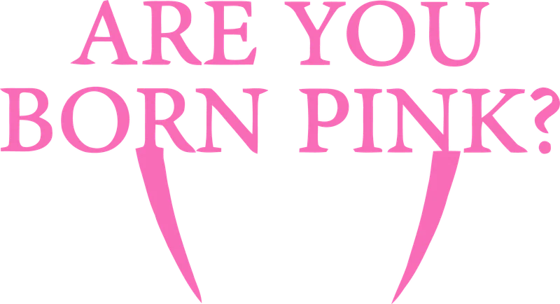 Câu hỏi "Are You Born Pink?" màu hồng nổi bật