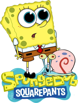 Hình ảnh SpongeBob SquarePants và chú ốc sên Gary, với logo Spongebob Squarepants.