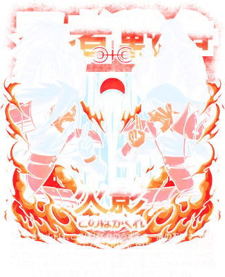 Hình ảnh minh họa cuộc đối đầu giữa Hashirama Senju và Madara Uchiha, hai Hokage đầu tiên, với biểu tượng Uchiha và ngọn lửa bao quanh.