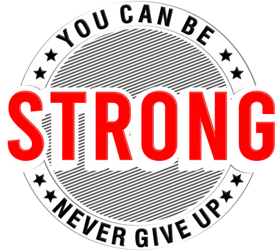 Hình in typography truyền cảm hứng You Can Be Strong