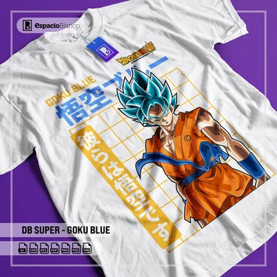 Hình in chuyển nhiệt nhân vật Goku Blue trong Dragon Ball Super