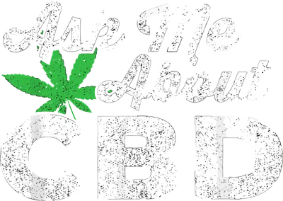 Hình in chữ Ask Me About CBD với biểu tượng lá cây phong cách vintage