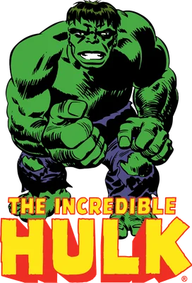 Hình ảnh Hulk xanh lá cây với cơ bắp cuồn cuộn, đang gầm gừ, kèm dòng chữ 'The Incredible Hulk'.