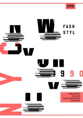 Hình ảnh thiết kế chữ phong cách urban với các quận của New York City như Brooklyn, Queens, The Bronx, Manhattan, Staten Island.
