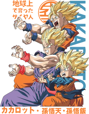 Hình ảnh Goku và Gohan trong các giai đoạn biến hình Super Saiyan, thể hiện sức mạnh và sự quyết tâm.
