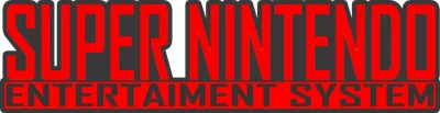 Logo Super Nintendo Entertainment System màu đỏ đen