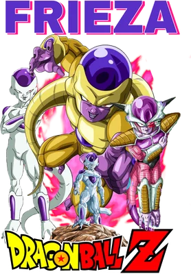 Nhân vật Frieza trong các dạng biến hình khác nhau từ anime Dragon Ball Z