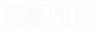 Logo One Piece với hình đầu lâu, mũ rơm và chữ ONE PIECE