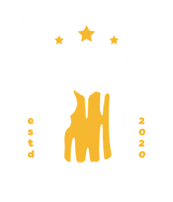 Hình ảnh minh họa cốc bia có cánh, dòng chữ 'Fly High Have Fun' và năm 2020.