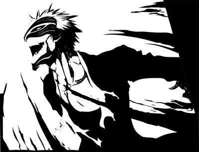 Hình ảnh nhân vật anime với mặt nạ, tóc nhọn, miệng há to gầm vang, tạo hình mạnh mẽ.