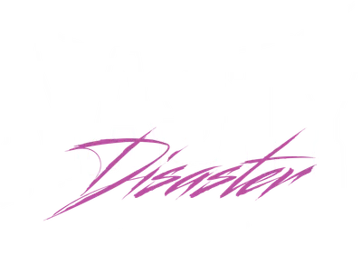 Hình ảnh typography với chữ NASTY lớn màu trắng viền trên nền xám, kèm chữ UNDISCOVERED màu hồng và đoạn văn bản nhỏ.