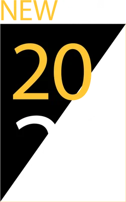 Thiết kế đồ họa chào mừng năm mới 2021 với chữ 'NEW YEAR' và số '2021' nổi bật trên nền đen, xám và vàng.