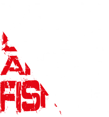 Hình ảnh "Keep Calm and Fishing" với font chữ phong cách grunge, màu trắng và đỏ, có hình lưỡi câu cá.
