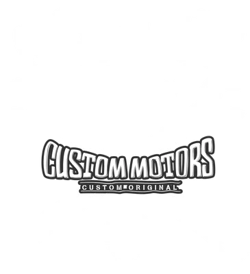 Thiết kế logo Garage Crew Custom Motors phong cách retro