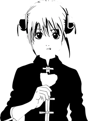 Hình ảnh cô gái anime phong cách đen trắng, tóc búi hai bên, đeo tai nghe, cầm một bông hoa.