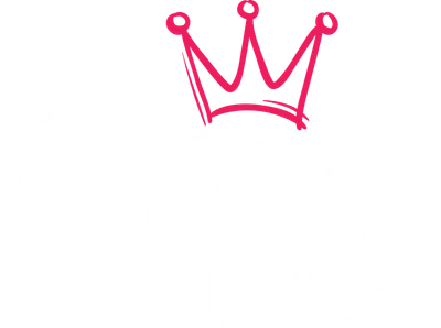 Chữ 'GIRL' màu trắng với vương miện màu hồng nổi bật trên nền xám