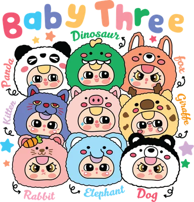 Bộ sưu tập 9 bé hoạt hình chibi đáng yêu hóa trang động vật