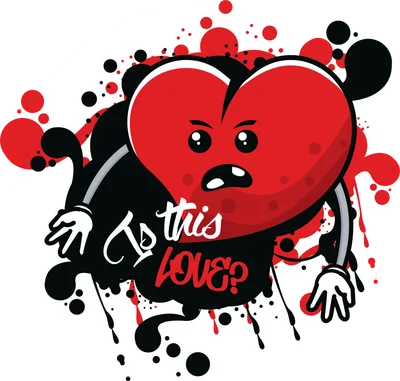 Trái tim giận dữ hỏi "Is this LOVE?"