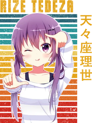 Hình ảnh cô gái anime tóc tím nháy mắt, tay tạo dáng khung hình, mặc áo sọc trắng.