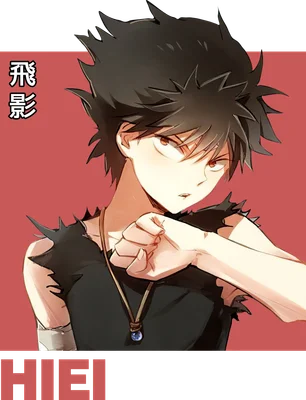Hình ảnh anime chàng trai tóc đen, mắt đỏ, mặc áo đen, đeo dây chuyền, thể hiện khí chất mạnh mẽ.