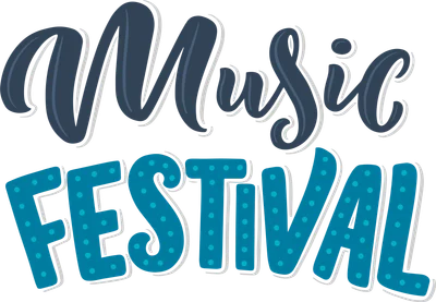 Chữ Music Festival phong cách lettering năng động