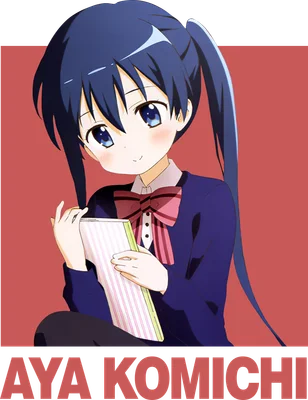 Hình ảnh cô gái anime tóc xanh buộc hai đuôi, mặc đồng phục, cầm một cuốn sách, với biểu cảm dễ thương.