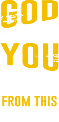 Hình ảnh chữ "GOD WILL KEEP YOU SAFE FROM THIS PANDEMIC" màu vàng và trắng trên nền xám.