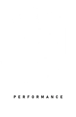 Logo Adidas Performance màu trắng trên nền xám, font chữ script vintage.