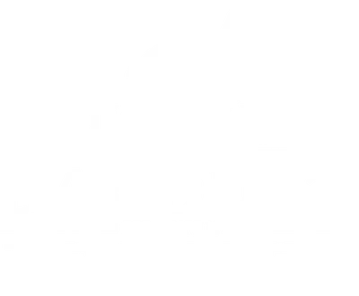 Hình in chó săn trắng đứng trên bệ, chữ 'Daddy's Hunting Buddy' và súng trường, nền xám, phong cách vintage.