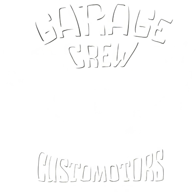 Biểu tượng Garage Crew Customotors bugi cánh phong cách retro