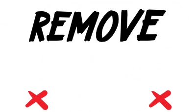 Hình ảnh với dòng chữ "REMOVE ALL TOXIC PEOPLE" màu trắng trên nền xám, có dấu X màu đỏ hai bên chữ "PEOPLE".