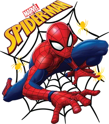 Hình ảnh Spider-Man đang trong tư thế hành động, tung lưới trên nền xám, có logo Marvel Spider-Man.
