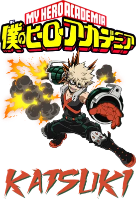 Hình ảnh nhân vật Katsuki Bakugo từ My Hero Academia với biểu cảm giận dữ, bao quanh bởi khói và lửa.