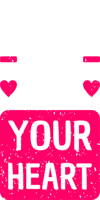 Hình ảnh chữ "LOOK AT ME WITH YOUR HEART" màu trắng và hồng neon trên nền xám.