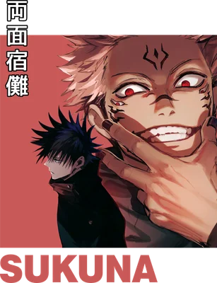 Sukuna và Megumi Jujutsu Kaisen - Áo thun anime
