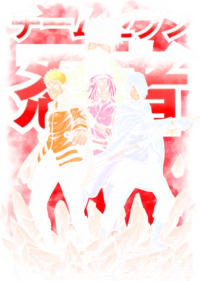 Nhóm 7 Naruto, Kakashi, Sakura, Sasuke