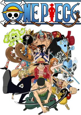 Hình ảnh nhóm nhân vật Thuyền Trưởng Mũ Rơm từ anime One Piece, bao gồm Luffy, Zoro, Nami, Sanji, Usopp, Chopper, Robin, Franky, Brook và Jinbe.
