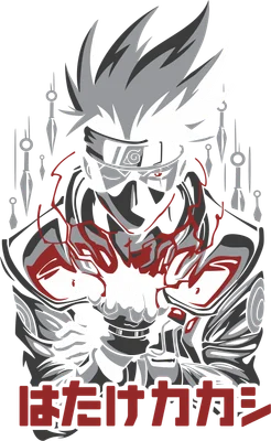 Hình ảnh Kakashi Hatake trong Naruto tung chiêu Lôi độn, với biểu cảm tập trung và các phi tiêu xung quanh.