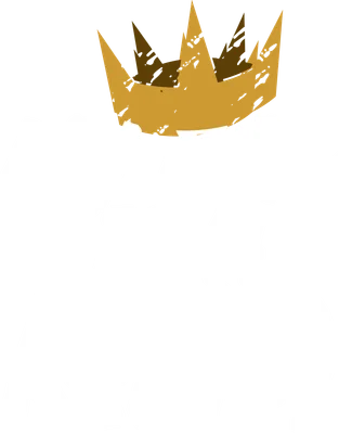 Hình ảnh minh họa vương miện vàng và dòng chữ 'My Dad Is A King' màu trắng trên nền xám.