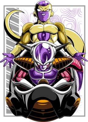 Hình ảnh Frieza Vàng Tím trong Dragon Ball Z, thể hiện sự độc ác và quyền lực.