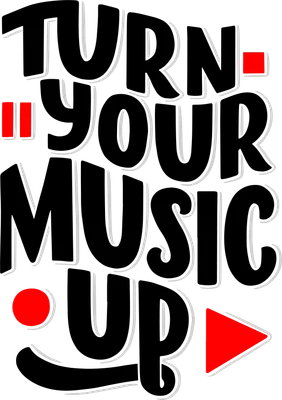 Turn Your Music Up - Phong cách chữ độc đáo